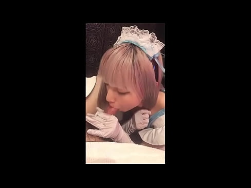 ❤️ جاپاني بت [ميوڪا]، فرينچ نوڪر جو لباس، حصو 1، بلو جاب ۽ لوشن سان جرڪ آف ❤️ معيار جنسي